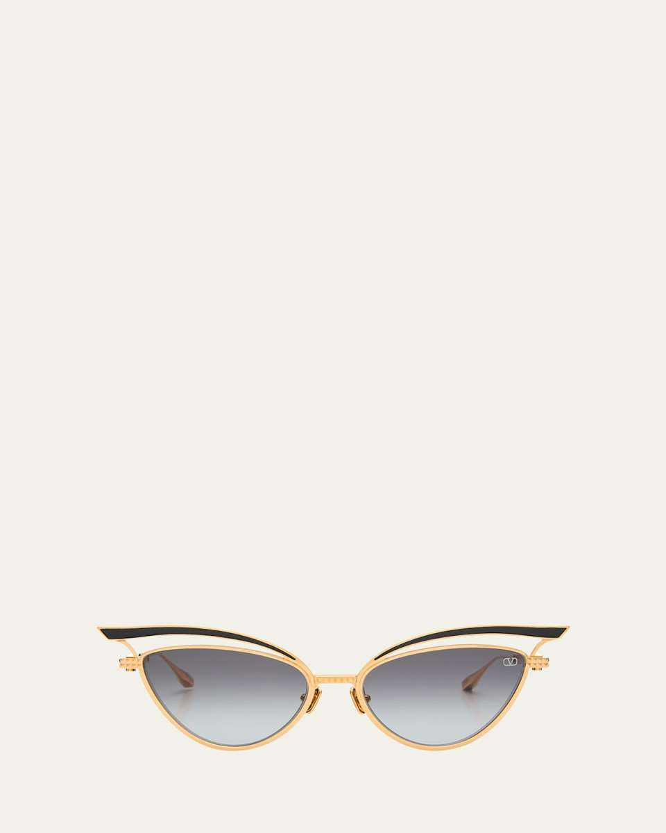 V-Glassliner Titanium Cat-Eye Sunglasses